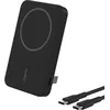 Image de Belkin BoostCharge Pro Batterie Externe Magnétique sans Fil 5000mAh avec Qi2, Chargeur Portable Compatible MagSafe, Support intégré, Batterie Portable pour iPhone 16, iPhone 15, 14, 13, etc., Noire