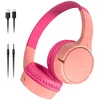 Image de Belkin SoundForm Mini Casque Audio sans Fil pour Enfants avec Micro intégré (Circum-aural, autonomie de 30 h, pour Apprentissage, Voyages, Autocollants Amusants, pour iPhone, iPad, Galaxy) - Rose