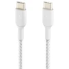 Image de Belkin BoostCharge Câble tressé blanc USB-C vers USB-C - 2 m