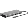 Image de Belkin Connect Station d'accueil USB-C 8-en-1 Dock Core (Affichage Double, Technologie Silicon Motion, Mac, Windows, Chromebook, PD 100 W, Transfert de 10 Gbit/s et Ethernet de 1 Gbit/s, Argent)