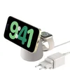 Image de Belkin BoostCharge Pro Station de Recharge 2-en-1 avec Qi2, 15 W, Compatible MagSafe, pour iPhone 17, iPhone Air, Pixelsnap, Apple Watch, AirPods, Adaptateur Secteur Inclus - Beige