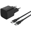Image de Chargeur Secteur Compact Belkin BoostCharge 45 W avec Câble USB-C vers USB-C (Recharge Rapide, Compatible iPhone 16, 15, 14, Galaxy S25, S24, Pixel 9, iPad, AirPods, etc., Noir)