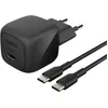 Image de Belkin Chargeur USB-C compact BoostCharge 45W avec câble USB-C vers USB-C - 1 mètre - Noir