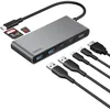 Image de Belkin Hub USB-C 7 Ports avec HDMI 4K à 60 Hz, Lecteur Cartes SD et MicroSD, Power Delivery 100 W, Transfert de Données 5 Gbit/s, pour MacBook, iPad Pro, Chromebook, Etc. - Gris