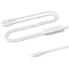 Image de Belkin BoostCharge Pro Câble USB-C 2-En-1, 140 W, Gaine Tressée, Recharge Rapide, Recharge Partagée, Pour MacBook, iPhone, iPad, Samsung, Pixel, etc., Blanc