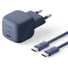 Image de Belkin BoostCharge Chargeur USB C GaN (30 W) avec Câble Tressé (2 m)