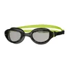 Image de Zoggs Phantom 2.0 Lunettes de natation pour enfants, protection UV, sangle fendue, verres transparents anti-buée, ajustement rapide, pour enfants de 6 à 14 ans, noir/vert citron/fumée