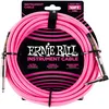 Image de Ernie Ball Câble d'Instrument Tressé Droit/Coudé 3m - Rose Néon