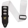 Image de Ernie Ball Sangle de guitare en polypropylène, avec support pour médiator, blanche