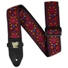 Image de Ernie Ball Sangle de Guitare/Basse Jacquard Classique - Éclosion Royale Cramoisie