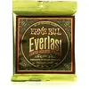 Image de Ernie Ball Everlast Cordes moyennes légères avec revêtement, Bronze 80/20, pour guitare acoustique, calibre 12-54