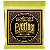 Image de Ernie Ball Everlast Cordes légères avec revêtement, Bronze 80/20, pour guitare acoustique, calibre 11-52
