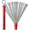 Image de Vic Firth Live Balai, Poils Métalliques Escamotables, Manche Rouge