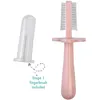 Image de Brosse à dents ergonomique double face Rose Clair
