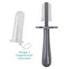 Image de Brosse à dents ergonomique double face Grise