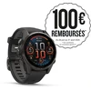 Image de Garmin Fenix 8 Sapphire Amoled Titane 43 mm Carbon Gray Gris