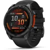 Image de GARMIN Montre GPS Multisport - Fenix 8, Boîtier 47 mm Gris Acier, Bracelet Noir, Écran Tactile AMOLED Haute Résolution.
