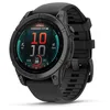 Image de Garmin f nix® E - Montre GPS Multisports AMOLED   Acier Gray avec Bracelet Noir
