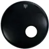 Image de Peau de batterie Remo Powerstroke 3 Ebony Bassdrum - trou prédécoupé 5" - 22" - P3-1022-ES-DM
