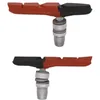 Image de KOOL STOP Bremsschuh 'Thinline' Für V-Brake, Allwetter, Schraubbefestigung, Karte à 2 Stück, 2 Komponenten, die lachsrote Seite entfernt Staub und Feuchtigkeit, die schwarze bietet die beste Bremskraft