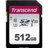 Image de Transcend Premium 300S Carte SDXC 512 GB Class 10, UHS-I, UHS-Class 3, v30 Video Speed Class