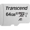 Image de Transcend USD300S Carte mémoire microSDXC 64GB Classe 10 avec jusqu'à 95/45 MB/s (pour smartphones, appareils photo numériques et consoles Nintendo) sans adaptateur SD - TS64GUSD300S