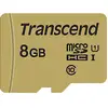 Image de Transcend Premium 500S Carte microSDHC 8 GB Class 10, UHS-I, UHS-Class 1 avec adaptateur SD
