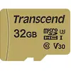 Image de Transcend Premium 500S Carte microSDHC 32 GB Class 10, UHS-I, UHS-Class 3, v30 Video Speed Class avec adaptateur SD