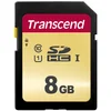 Image de Transcend SDC500S Carte mémoire SDXC 8GB UHS-I, C10, U3, V30, 4K, Full HD, MLC, jusqu'à 95/50 MB/s (Idéal pour appareils photo reflex et caméscopes avancés) - TS8GSDC500S