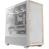 Image de Antec Flux Wood White, 5 Ventilateurs PWM Inclus, Panneau Avant à Haut débit d'air avec Bois de Bouleau, Type C, radiateur de 420 mm et Support de Carte mère à Connexion arrière, jusqu'à 9