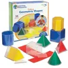 Image de Learning Resources   Formes Géométriques Pliables   16 Solides 3D Transparente avec Bases Amovibles   Jouet Éducatif STEM pour Enfants et Classes