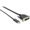 Image de Câble adaptateur Manhattan USB-C® / DisplayPort USB-C® mâle, Fiche mâle DisplayPort 1.00 m noir 152471 Câble dafficheur USB-C®