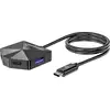 Image de Manhattan 181150 Hub USB 2+2 ports USB-C®, USB-A USB 3.0 5 GBit/s avec fiche mâle USB-C noir 4-Port USB 3.0 Type-C / Type-A Combo Hub 2x2