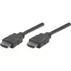 Image de Câble de raccordement Manhattan HDMI Fiche mâle HDMI-A, Fiche mâle HDMI-A 1.00 m noir 308816 Câble HDMI