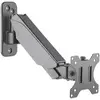 Image de Manhattan Support mural pour écran 461603 1 Écran(s) 43,2 cm (17) - 81,3 cm (32) noir rotatif, réglable en hauteur, inclinable, mobile, rotatif