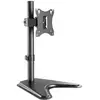 Image de Manhattan 462037 Support de table pour écran 1 Écran(s) 43,2 cm (17) - 68,6 cm (27) noir rotatif, inclinable, mobile, réglable en hauteur
