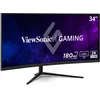 Image de ViewSonic VX3418C-2K Écran PC Gaming Incurvé 34 Pouces WQHD (3440 x 1440),1500R, VA, 180 Hz, 1ms MPRT, Compatible FreeSync Premium, 104% sRGB, 2 x HDMI 2.0, DisplayPort