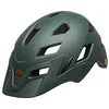 Image de Bell Unisexe Enfant Sidetrack Enfant Casque de vélo - Matte Dark Green/Orange, Unisize 47-54cm