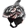 Image de Giro Launch Plus Jeunes - Casque de Protection Noir/Gris Tiger Shark, XS 48.5-52cm