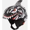 Image de Giro Launch Plus Jeunes - Casque de Protection Noir/Gris Tiger Shark, S 52-55.5cm