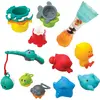 Image de INFANTINO - Set Jeu de Bain Splish & Splash - 17 Pièces - Jouet de Bain Multi-Activités - Favorise l'Exploration Sensorielle - Facile à Nettoyer - Jouets de Bain pour Les Bébés dès 0 Mois.
