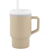 Image de INFANTINO Ma Première Tasse   Adorable Tasse 255ml avec Paille Antifuite et Poignée Adaptée aux Tout-Petits, Favorise l'Hydratation, Facile à Nettoyer, Sable