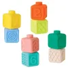 Image de INFANTINO Squeeze & Stack Set de Bloques Blandos, 8 Bloques Blandos Coloridos Con Números y Texturas Sensoriales, Sin BPA, a partir de 6 Meses
