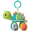 Image de Infantino Go Gaga Tortue Miroir, Jouet éveil sensoriel, Clip Landau et Poussette, dès la Naissance