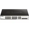 Image de D-Link DGS-1210-20/E Switch Smart+ 16 Ports Gigabit + 4 Ports Combo 1000BaseT/SFP - Cordon d'alimentation UE Uniquement