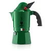 Image de Bialetti - Moka Express Alpina: La Cafetière Expresso Classique, La Cafetière Moka 3 Tasses (130 Ml), Aluminium, Vert