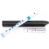 Image de Nuvo N320RDWBL Flûte à bec avec bordure bleue Blanc