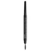 Image de NYX Professional Makeup Crayon à Sourcils Precision Brow, Double-Embout avec Crayon Plat et Goupillon, Teinte : Black (06)
