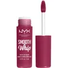 Image de NYX Professional Makeup Rouge à Lèvres Crème Mat Smooth Whip, Couleur Vive, Texture Crème Fouettée, Formule Vegan, Teinte : Fuzzy Slippers (08) (Lot de 2)
