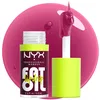 Image de NYX Professional Makeup Gloss Huile à Lèvres de Squalane Fat Oil Lip Drip, Haute Brillance, Fini Non Collant, Hydratation 12H, Applicateur Extra Large, Mûre & Framboise, That's Chic